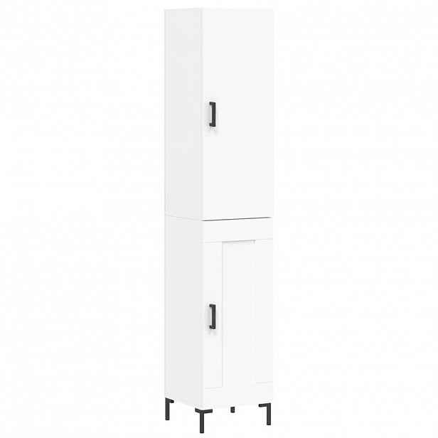 vidaXL Skříň highboard bílá 34,5 x 34 x 180 cm kompozitní dřevo