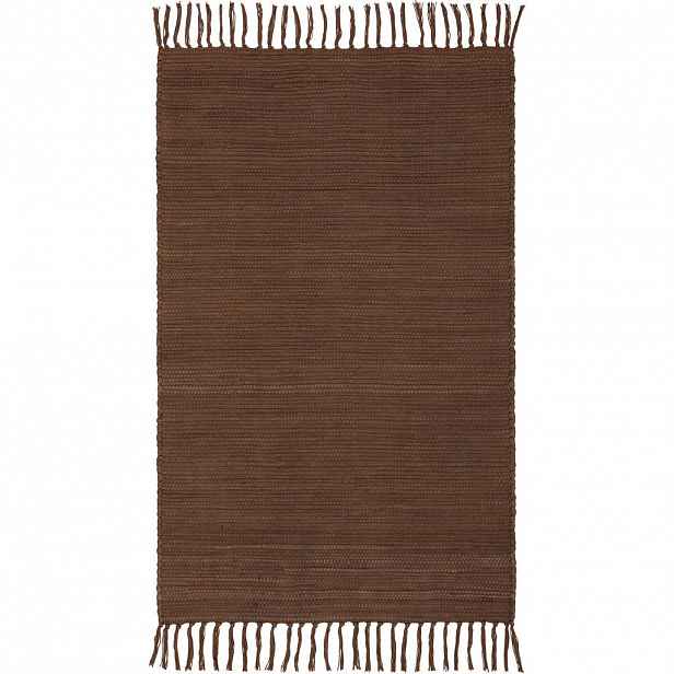 XXXLutz RUČNĚ TKANÝ KOBEREC, 70/120 cm, hnědá Boxxx - Vlněné koberce - 006767011452