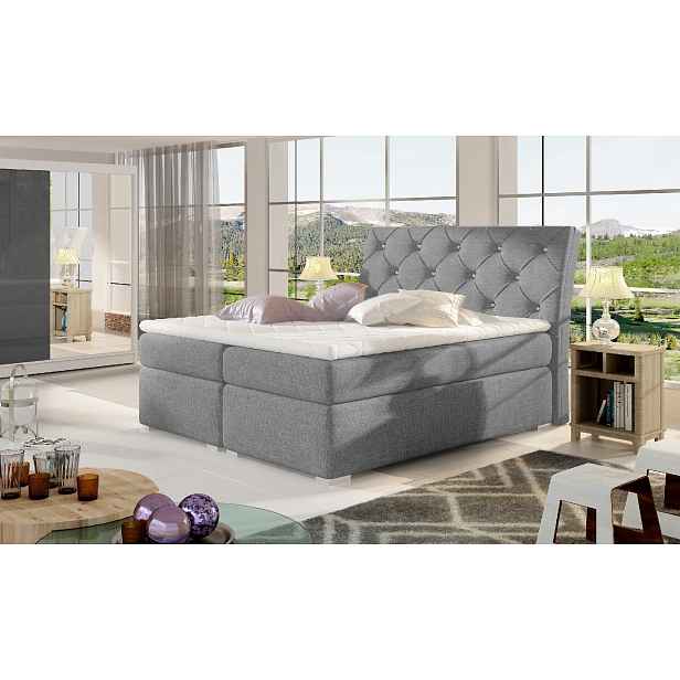 Boxspring Balvin Rozměr: 160 x 200 cm, látka: Sawana 21