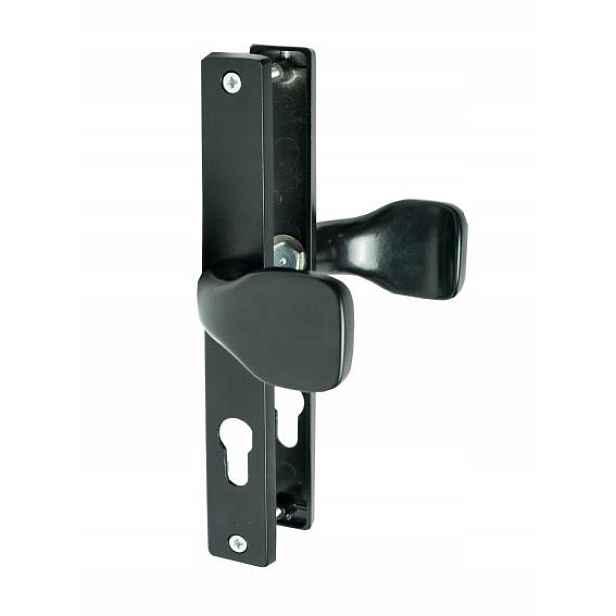 Knoflík s visačkou pro branku 240 x 30 mm Osa 90 mm Černá
