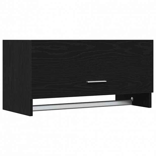 vidaXL Šatní skříň Černý dub 70 x 32,5 x 35 cm Kompozitní dřevo