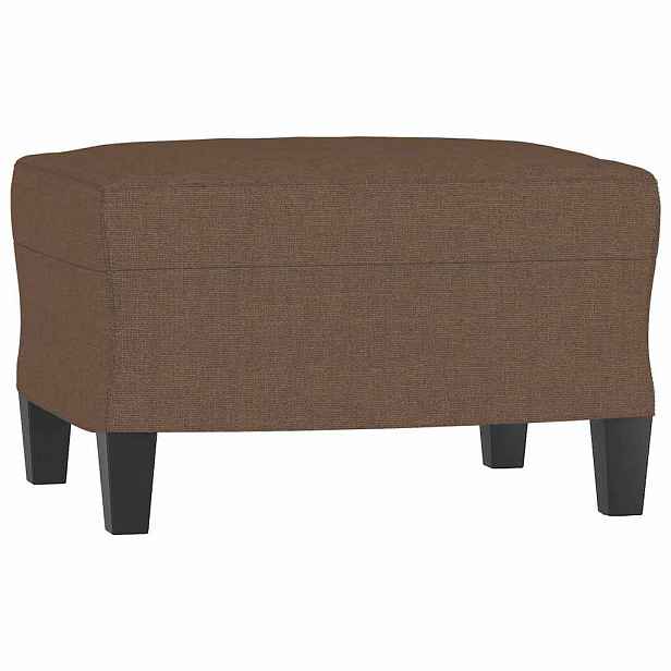 vidaXL Podnožka hnědá 60 x 50 x 41 cm textil