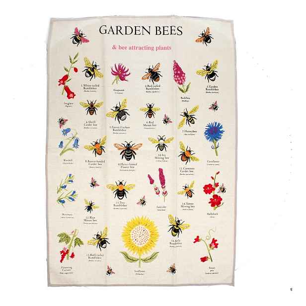 Bavlněná utěrka 50x70 cm Garden Bees – Rex London