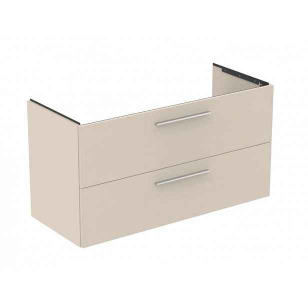 Ideal Standard i.Life B - Umyvadlová skříňka, 120x63x51 cm, 2 zásuvky, pravá, matná písková T5587NF