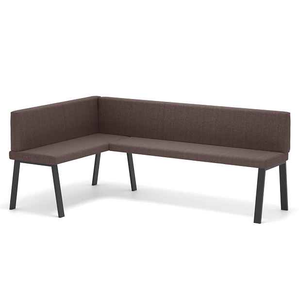 Idohome ROHOVÁ LAVICE MONO Y levá tkanina hladká, 128/168 cm, hnědá