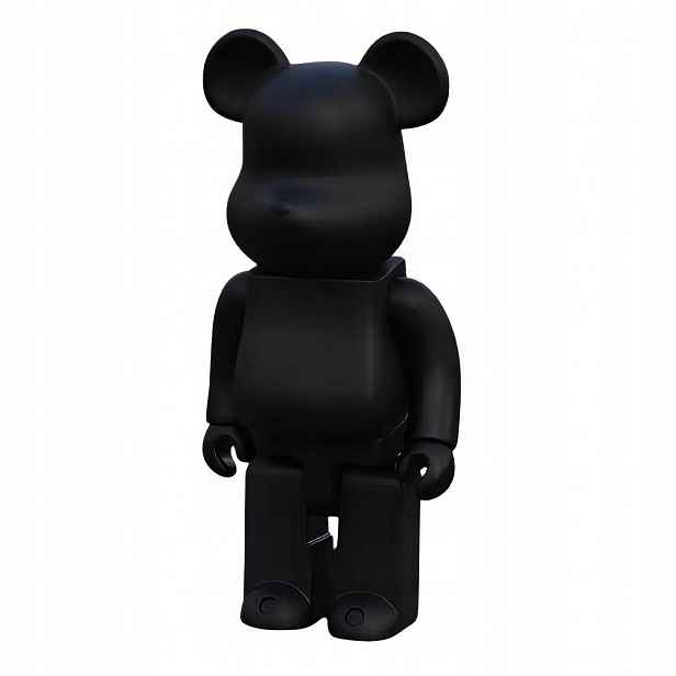 Medvídek Bearbrick 400% figurka do interiéru 28 cm černá sběratelská