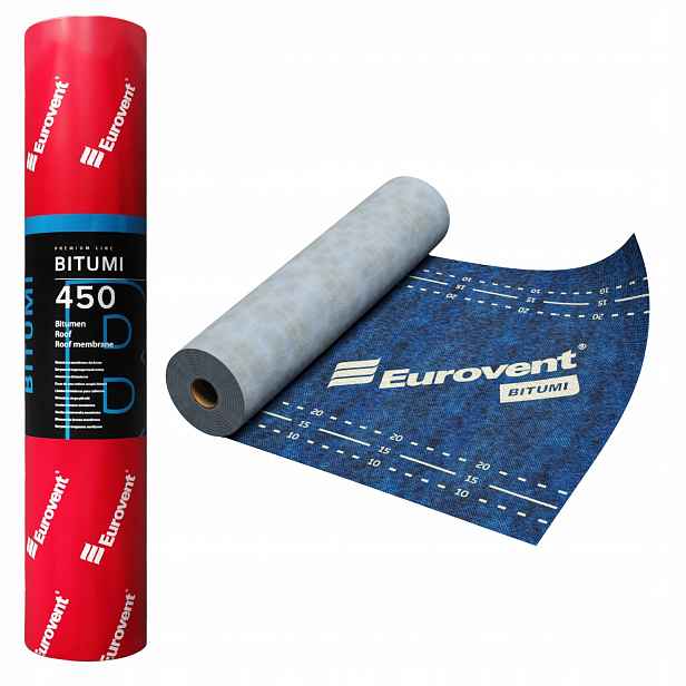 Membrána Pod Břidlici Asfaltový Šindel Bitumenový Dřevěný Eurovent Bitumi 450 g