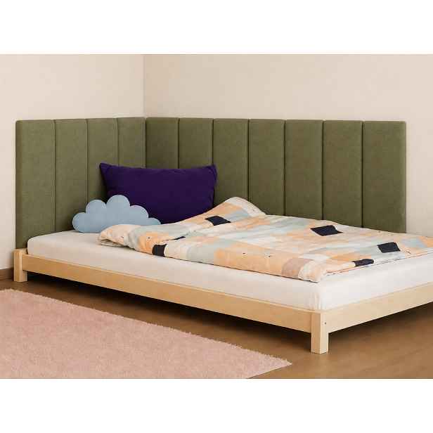 Rovný čalouněný panel na zeď VELUR Zvolte barvu: Světle šedá, Zvolte rozměr: 20x60 cm, Uchycení na zeď: Bez uchycení (možnost použití lepidla)