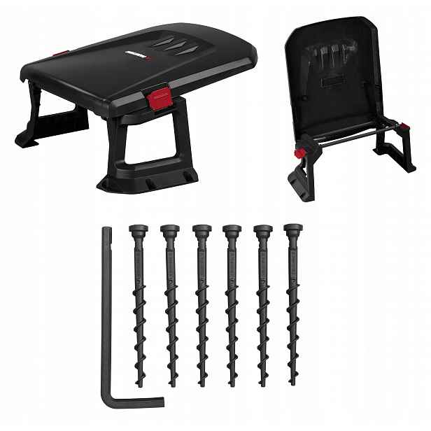 Univerzální zastřešení, garáž, stříška robotické sekačky Parkside