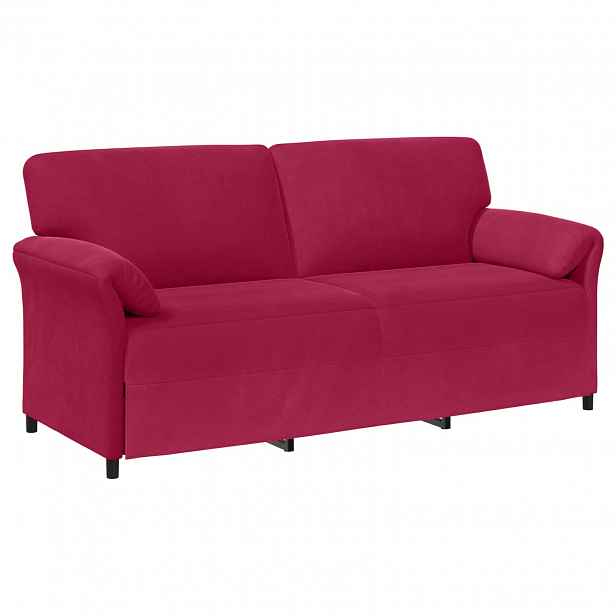 vidaXL 3-místné sofa Víno Červené 198 x 83 x 95 cm Samet