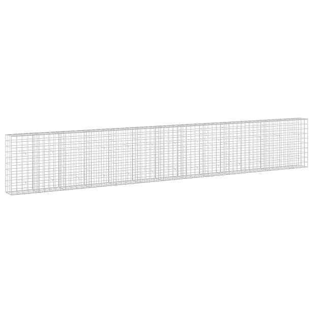 vidaXL Gabion s drátem 3,5 mm a síťkou 10x10 cm 650x30x100 cm