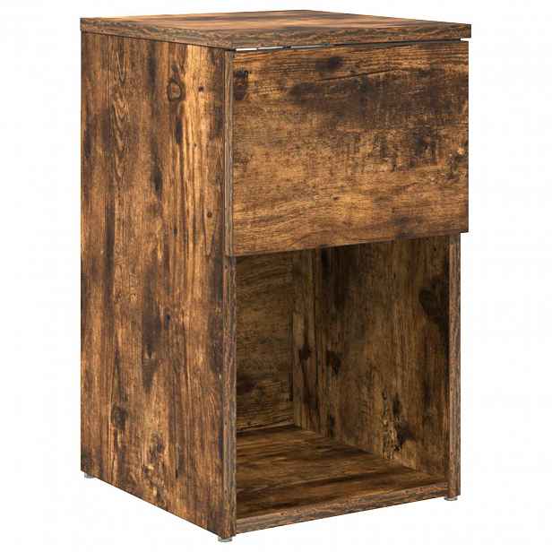 vidaXL Zásuvka pod postel Kouřový dub 29 x 31,5 x 49 cm