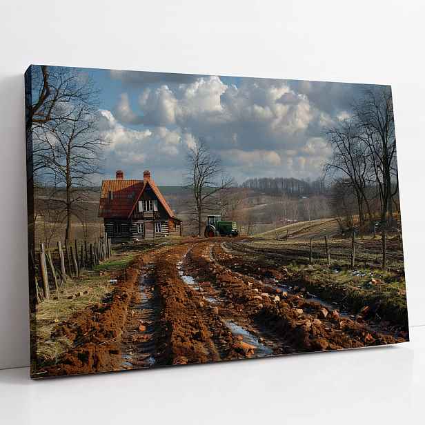 Obraz na plátně Jarní den na Polské venkově do domu kuchyňského pokoje 80x60