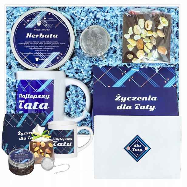 Dárek Ke Dni Otců, Krabička, Hrnek Na Čaj , Čokoláda Nálevník