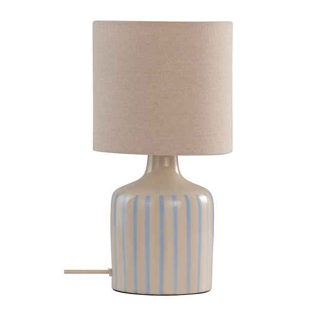 Modrá/béžová keramická stolní lampa (výška 38 cm) Lisa – Jotex