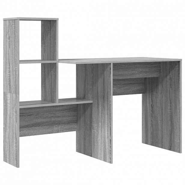 vidaXL Stůl Šedá Sonoma Kompozitní dřevo 131,5 x 50 x 106,5 cm