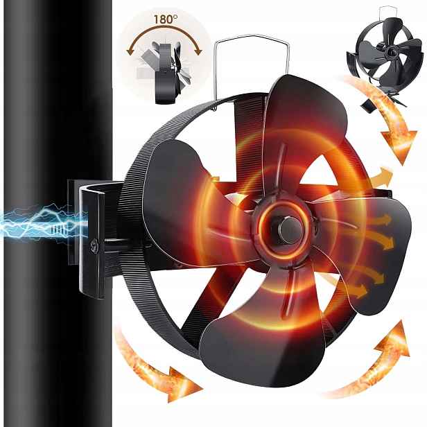 Termoelektrický Krbový Ventilátor Napájený Teplem, Krbový Ventilátor