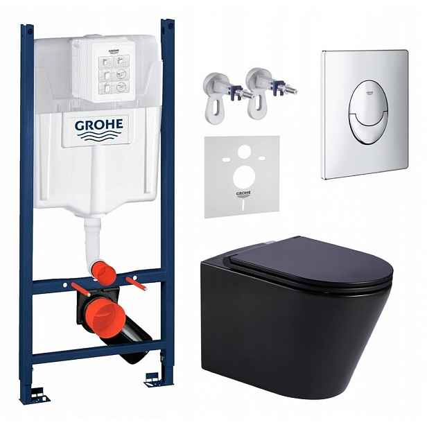 Sada Wc Stelaz Grohe Wc mísa Tornado Imprese Tlačítko Chrom