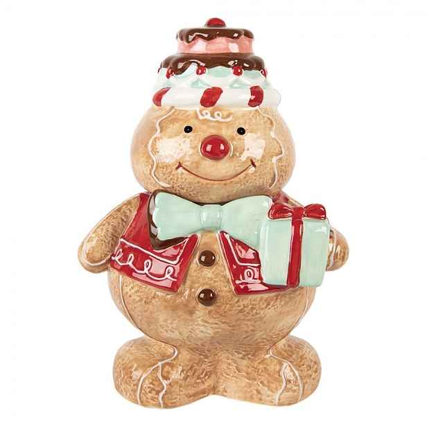 Keramická dóza perníček Gingerbread Man - 17*14*24 cm  Clayre & Eef