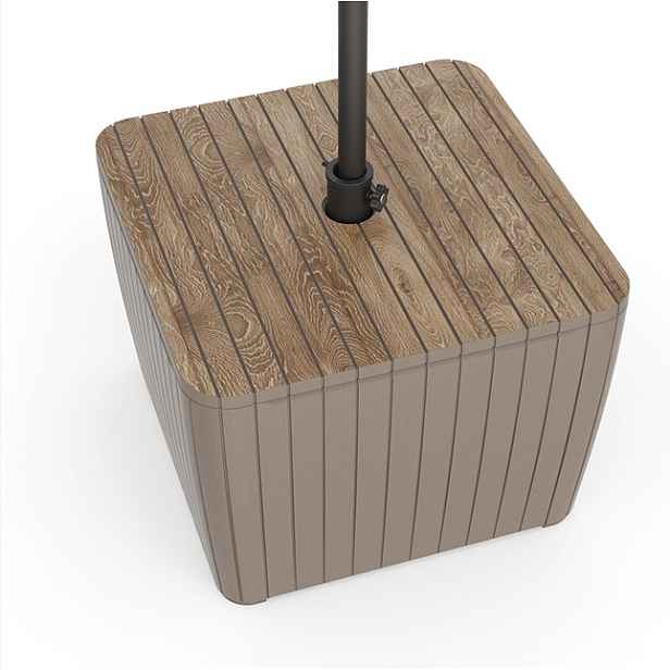 KETER Úložný box ZION DECO | Ashwood / cappucino