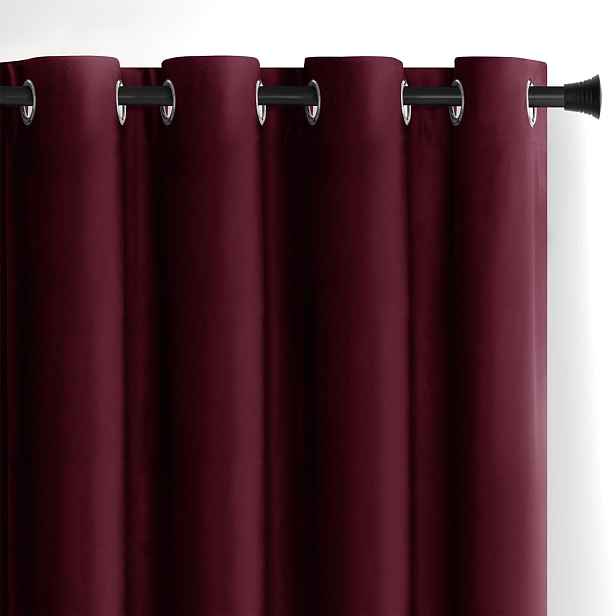 Restilo Závěs AmeliaHome Velvet s průchodkami 140x270 cm vínový, velikost 140x270
