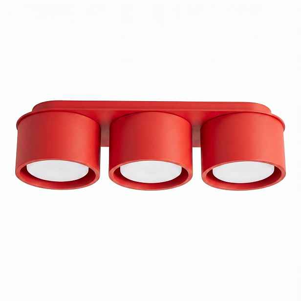 Stropní Svítidlo Modo 3 červený Gx53 Stropní osvětlení trojitá lampa Sollux