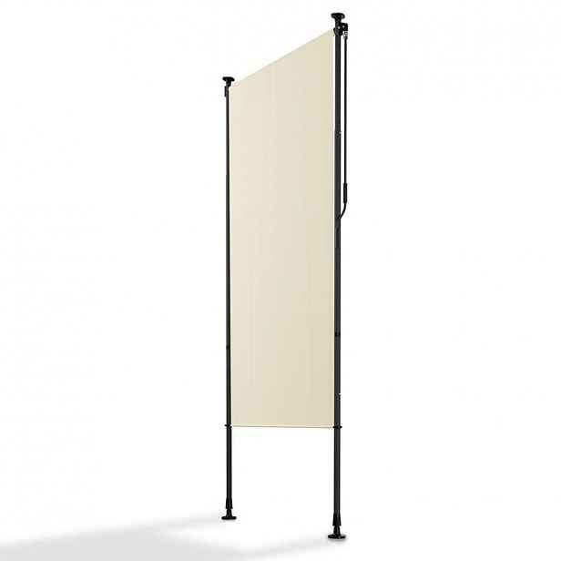 Svislá markýza na balkon 100x228-316 cm, UV ochrana, béžová