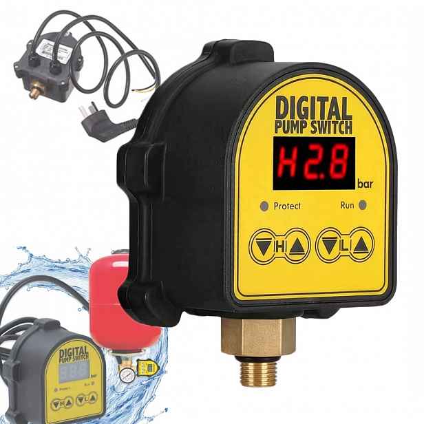 Spínač Elektronického Tlakového Spínače Pro Ovládání Čerpadla, Ochrana