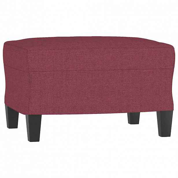 vidaXL Podnožka vínová 60 x 50 x 41 cm textil