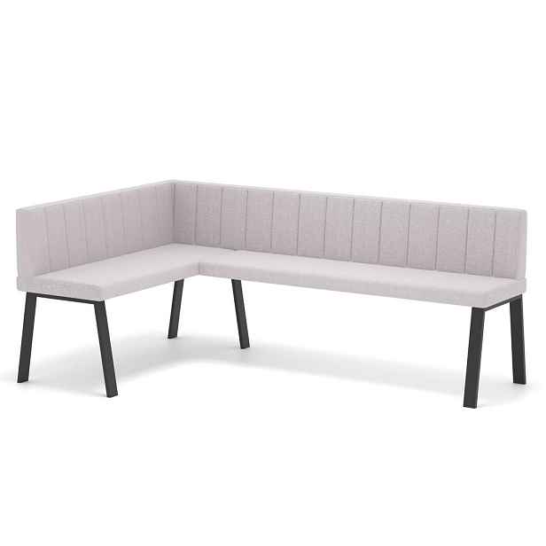 Idohome ROHOVÁ LAVICE MONO Y levá tkanina prošívaná, 128/168 cm, béžová