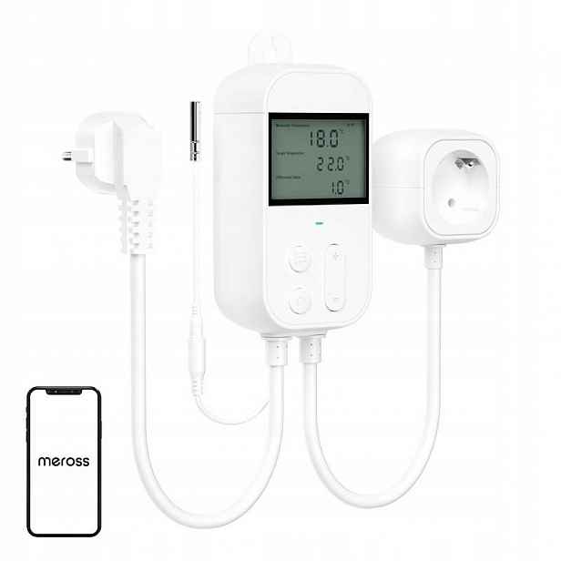 Inteligentní Termostatická Zásuvka Meross MTS960HK S Homekit Wi-Fi