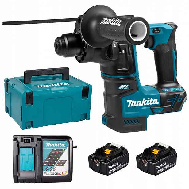 Vrtací kladivo Makita DHR171RFJ Lxt 18V Bl Sds 1,2J 17mm 2x3Ah kufr