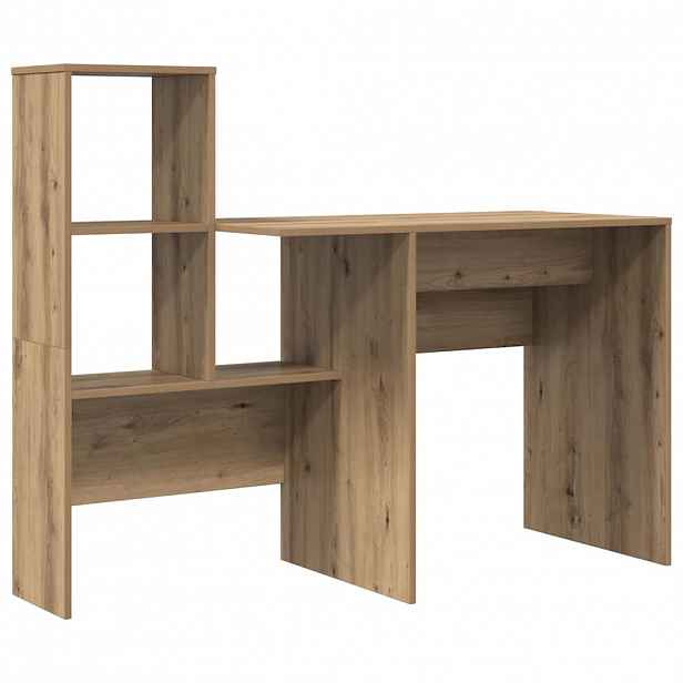 vidaXL Stůl Artisanový dub Kompozitní dřevo 131,5 x 50 x 106,5 cm