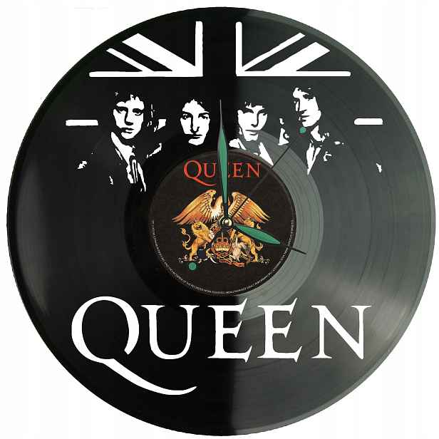 Queen Dárek Originální dekorace do domu Hodiny z vinylové desky