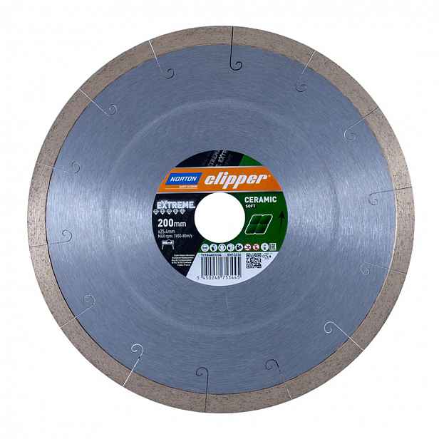 Diamantový kotouč plný Norton Clipper Extreme Ceramic soft 200 x 25,4 mm