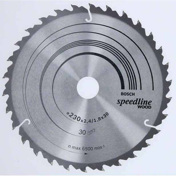 Kotouč pilový Bosch Speedline Wood 230×30×2,6 mm 30 z.