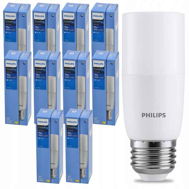 Led žárovka E27 Philips 9,5W 68W 1050lm Neutrální barva 4000K CorePro 10x