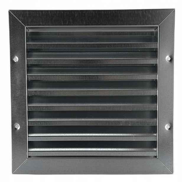 Pozinkovaná kovová Ventilační mřížka pozink s montážními otvory 20x20