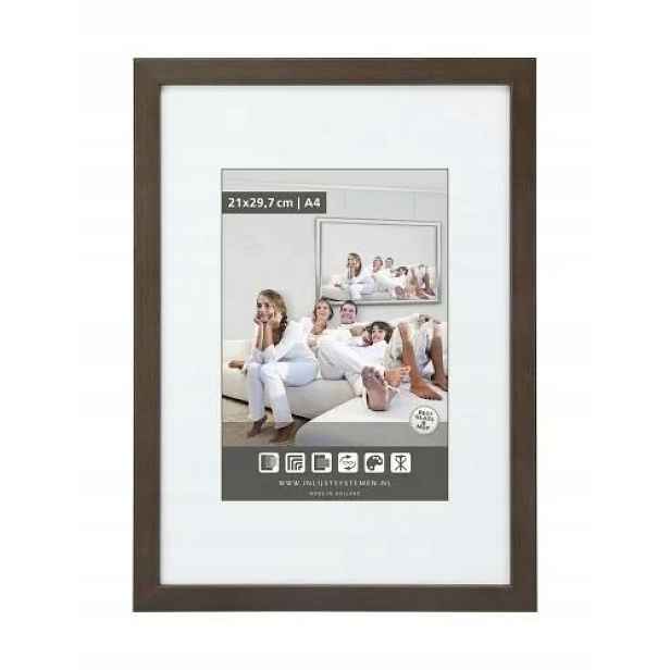 Rámeček dřevěný Rustic tmavě hnědý 28x35 cm PlexiAR