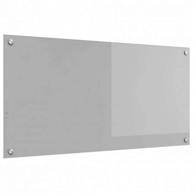 vidaXL Kuchyňský obklad Světle šedá 100 x 50 cm tvrzené sklo