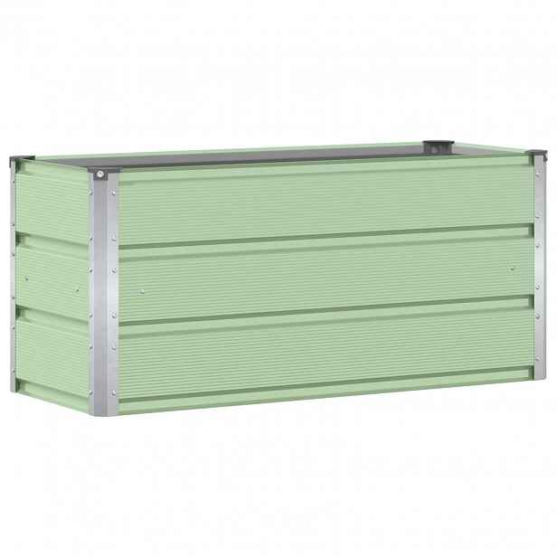 vidaXL Truhlík Zelená 100 x 40 x 45 cm Ocel