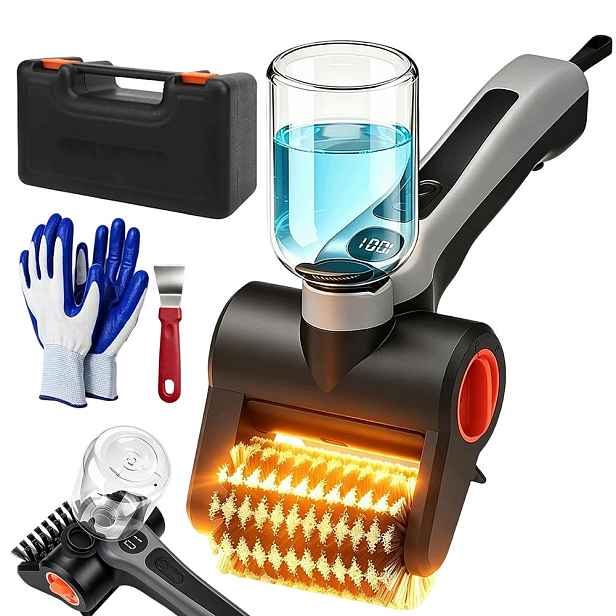 Bezdrátový kartáč na gril 2600 mAh s hlavicí Z Nerezové Oceli