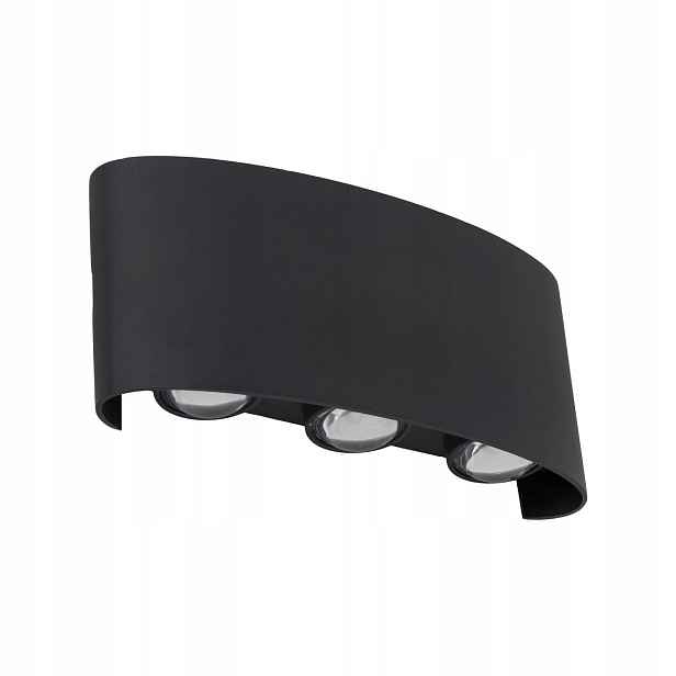 Fasádní Nástěnné Svítidlo Arrow Černé IP54 Nahoru Dolů 6XLED 18181 Tk Lighting