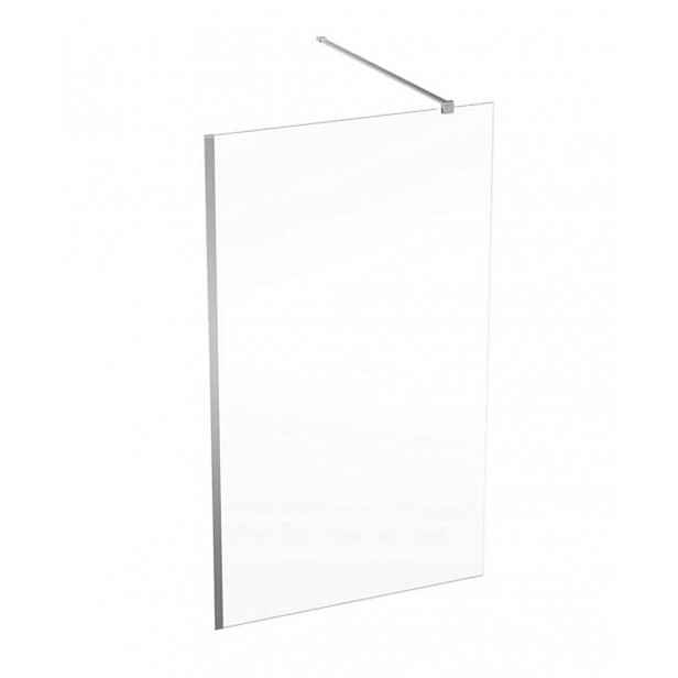 Geberit GEO - Sprchová stěna Walk-In, 120x200 cm, stříbrná/čiré sklo 560.159.00.2