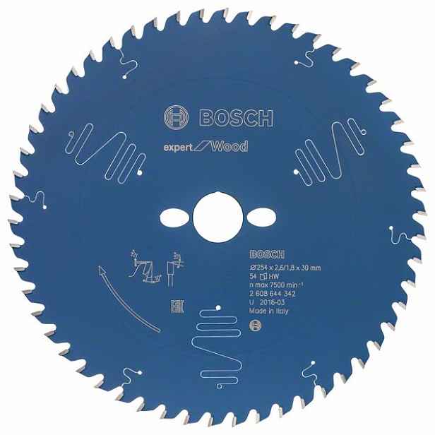 Kotouč pilový Bosch Expert for Wood 254×30×2,6 mm 54 z.