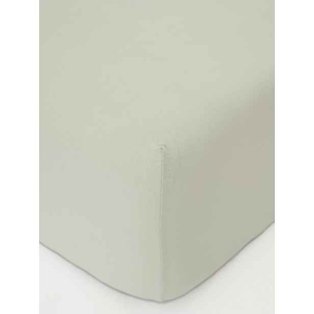MKLuzkoviny.cz Jersey prostěradlo Classic 200 x 200 cm – šedozelená
