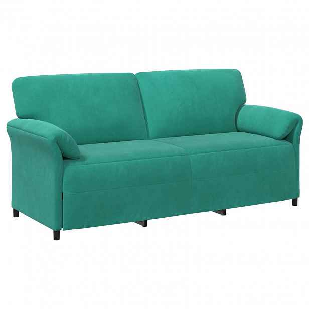 vidaXL 3-místné sofa Tyrkysová 198 x 83 x 95 cm Samet