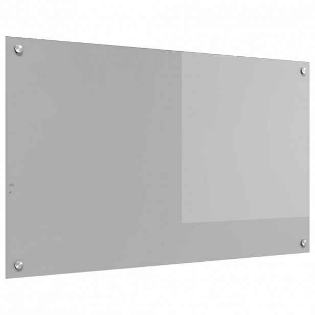vidaXL Kuchyňský obklad Světle šedá 100 x 60 cm tvrzené sklo