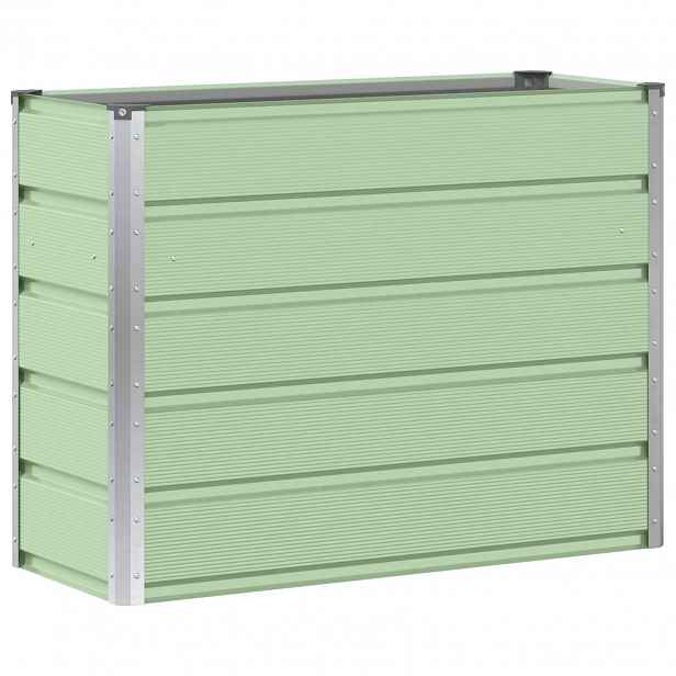 vidaXL Truhlík Zelená 100 x 40 x 75 cm Ocel