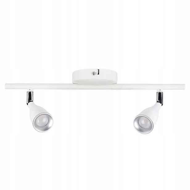 Stropní svítidlo nástěnná, 2 Led světlomety, bílá lišta 40 cm 3000K V-tac